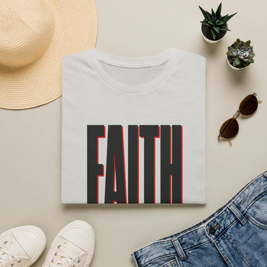 FAITH Bold Typography T-Shirt - Hebrews 11:1 | Bible Compass