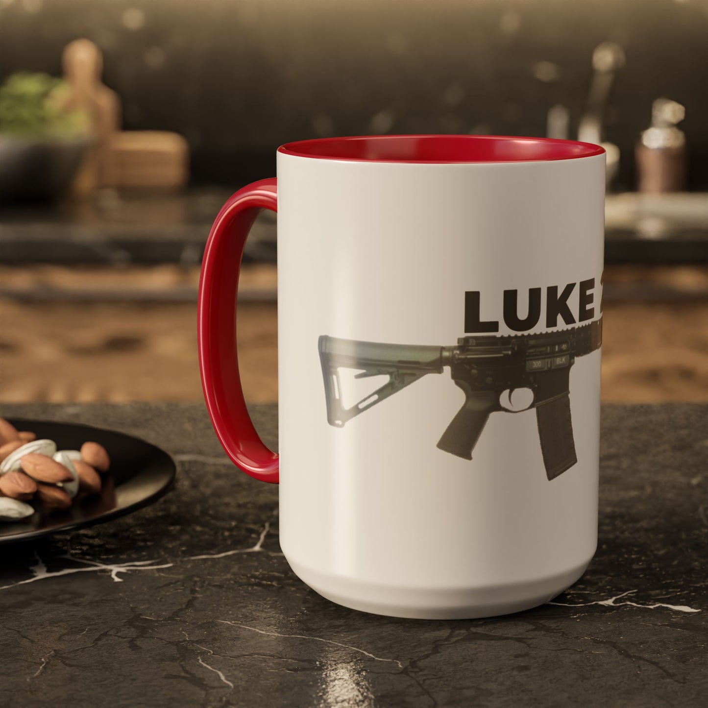 Luke 22:36 Rifle Mug – Christian Scripture Coffee Cup (11oz/15oz)
