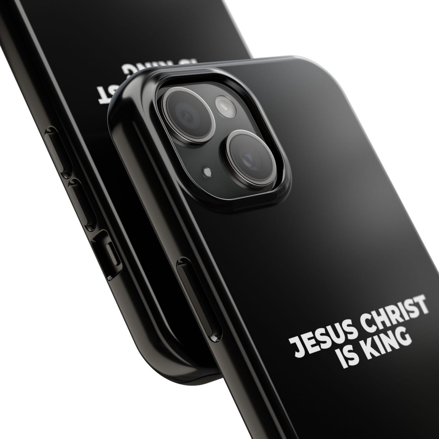 Jesus Christ Is King Tough Phone Case — Black Faith Protective Case