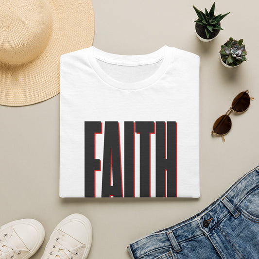 FAITH Bold Typography T-Shirt - Hebrews 11:1 | Bible Compass