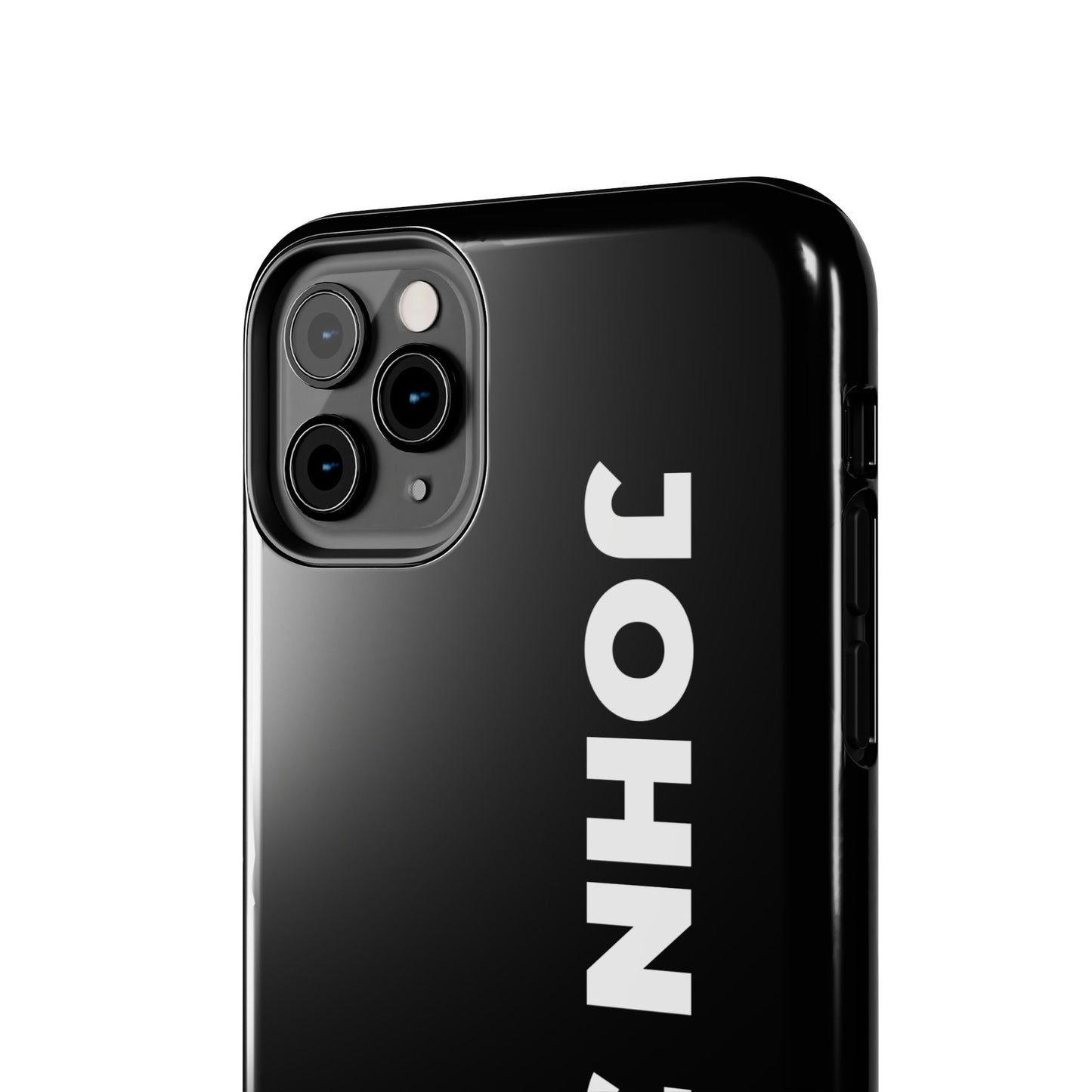 John 3:16 Tough Phone Case — Black Christian Scripture Phone Cover