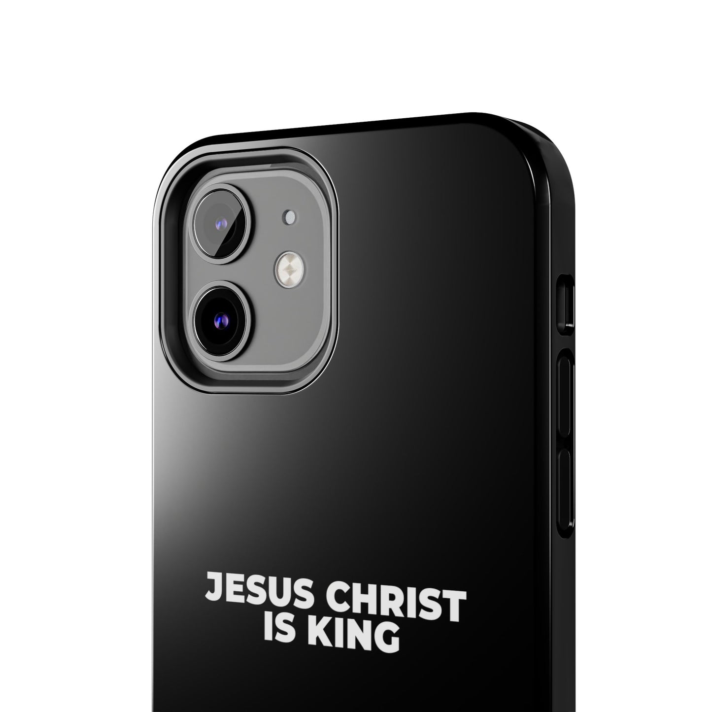 Jesus Christ Is King Tough Phone Case — Black Faith Protective Case