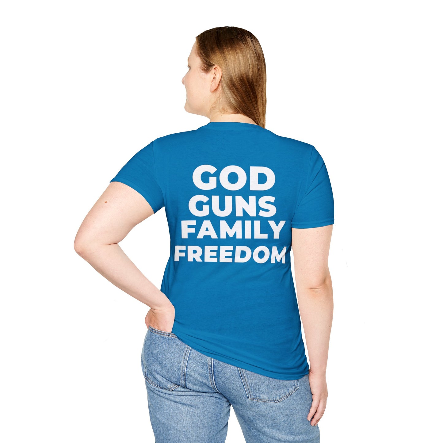 GOD BLESS AMERICA | GOD, GUNS, FAMILY, FREEDOM T-SHIRT
