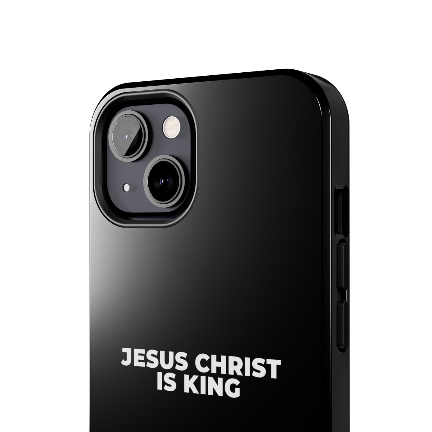 Jesus Christ Is King Tough Phone Case — Black Faith Protective Case