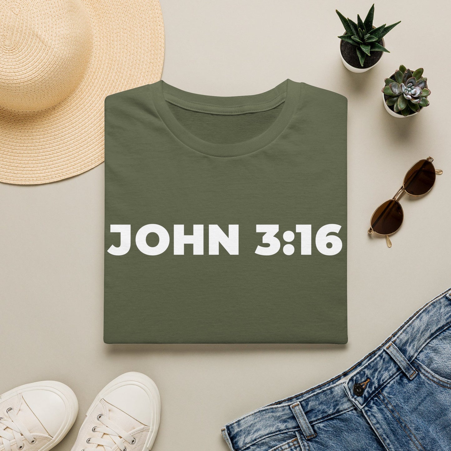 JOHN 3:16 Inspirational Christian T-Shirt