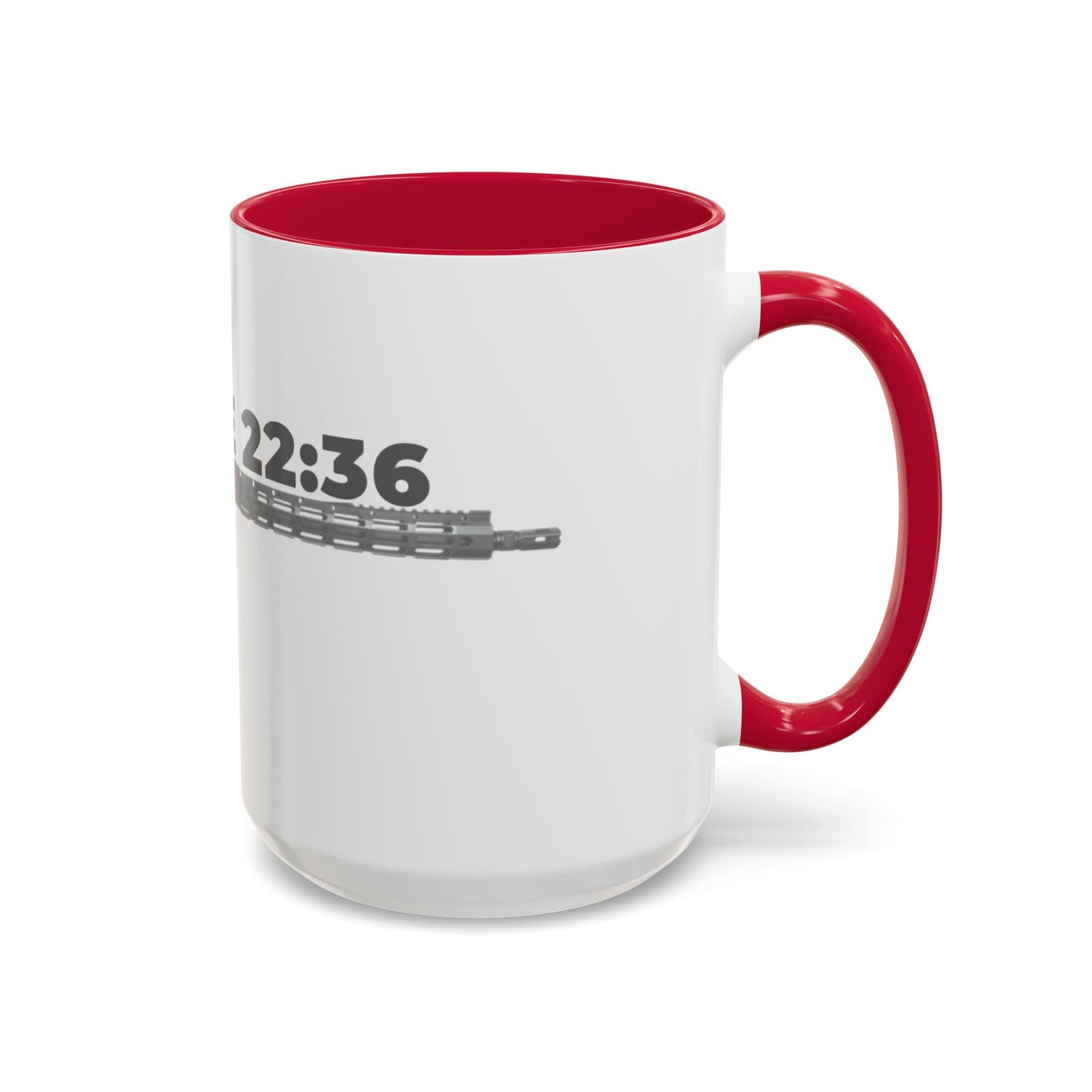 Luke 22:36 Rifle Mug – Christian Scripture Coffee Cup (11oz/15oz)
