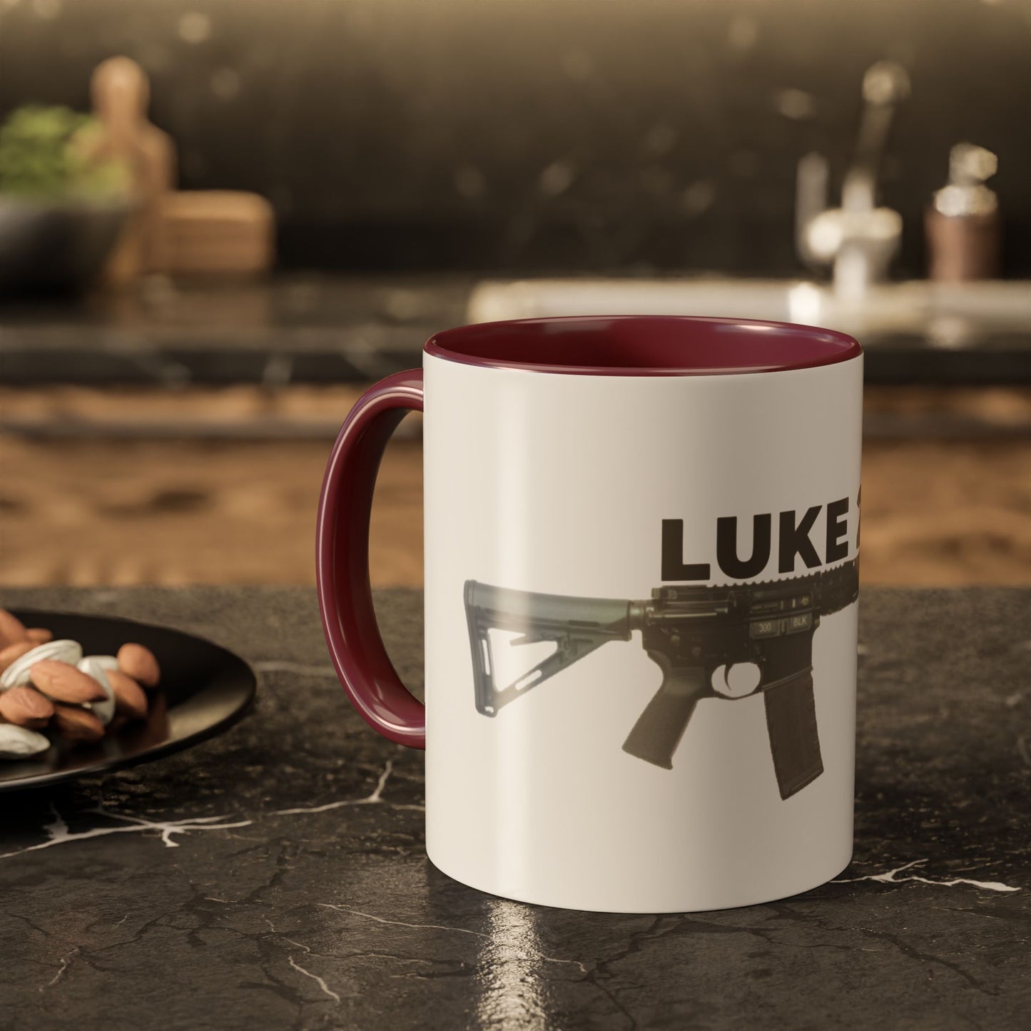 Luke 22:36 Rifle Mug – Christian Scripture Coffee Cup (11oz/15oz)