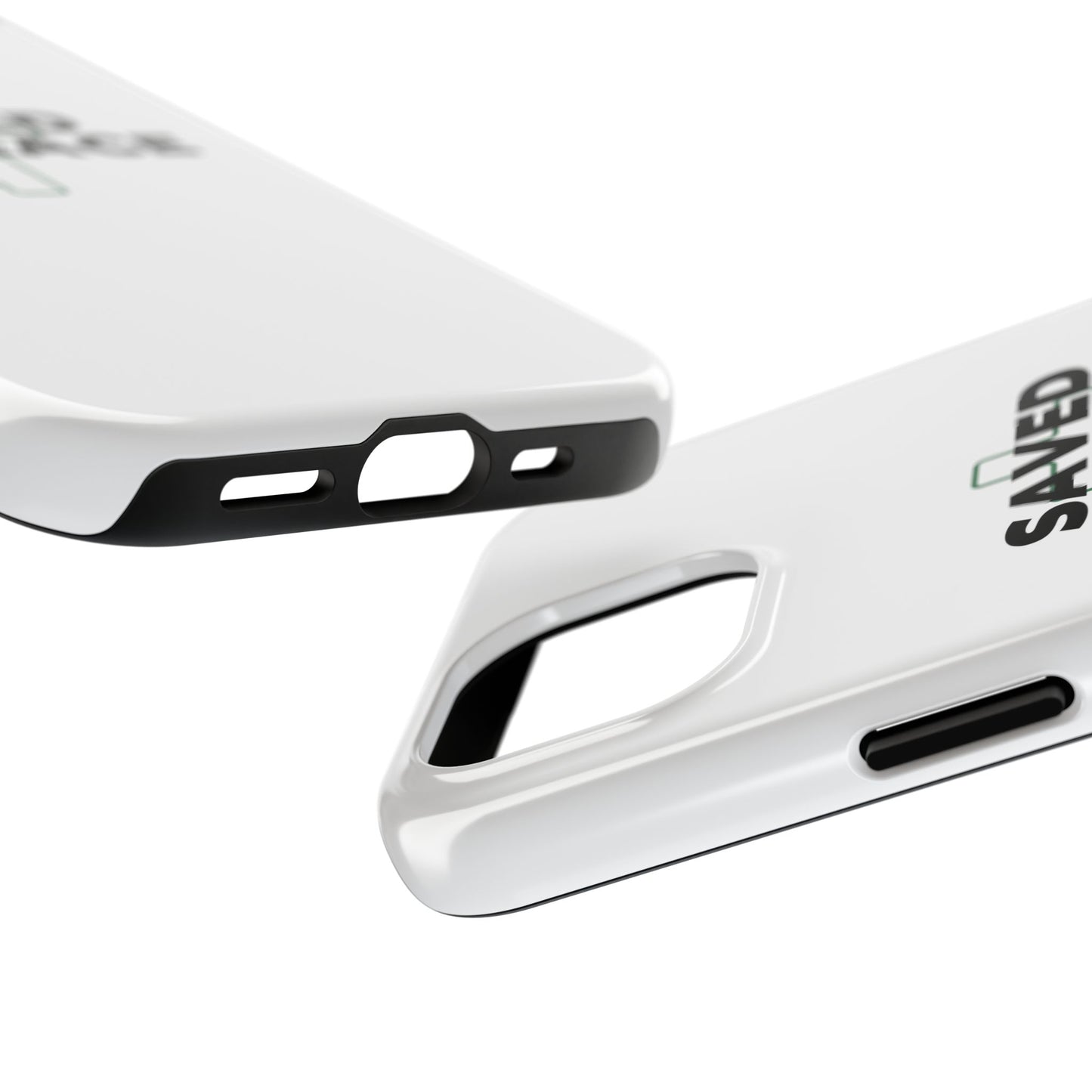 Saved By Grace Tough Phone Case — Christian Cross Protective Phone Cover